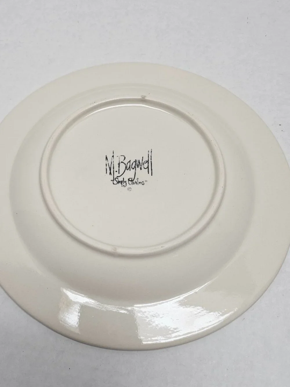 1 Caffco Simply Christmas Tree Star on Top Holiday Plate 9” M Bagwell